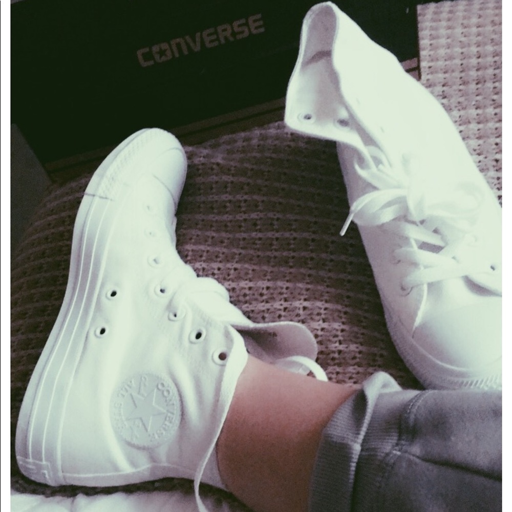 White high top converse